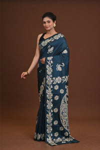 Blended Silk Kantha Saree