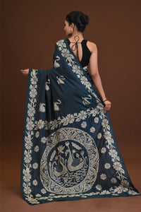 Blended Silk Kantha Saree