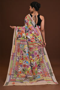 Pure Silk Kantha Saree