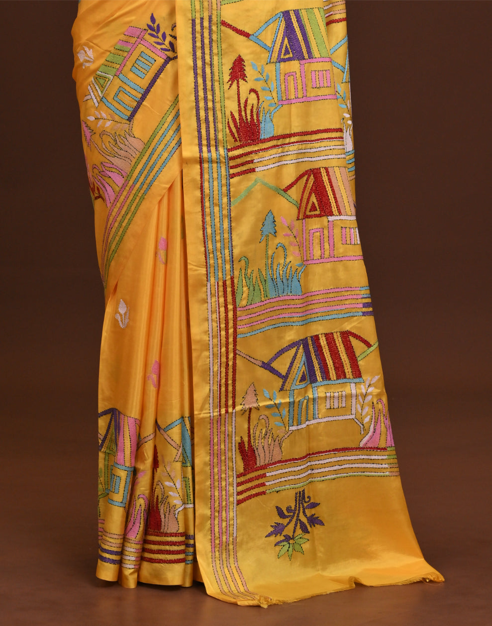 Blended Silk Kantha Saree