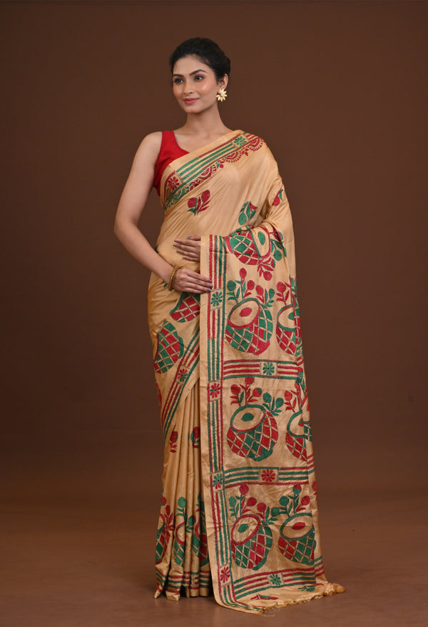 Blended Silk Kantha Saree