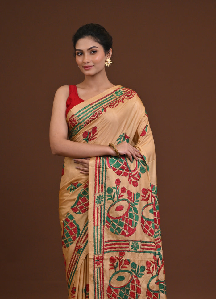 Blended Silk Kantha Saree