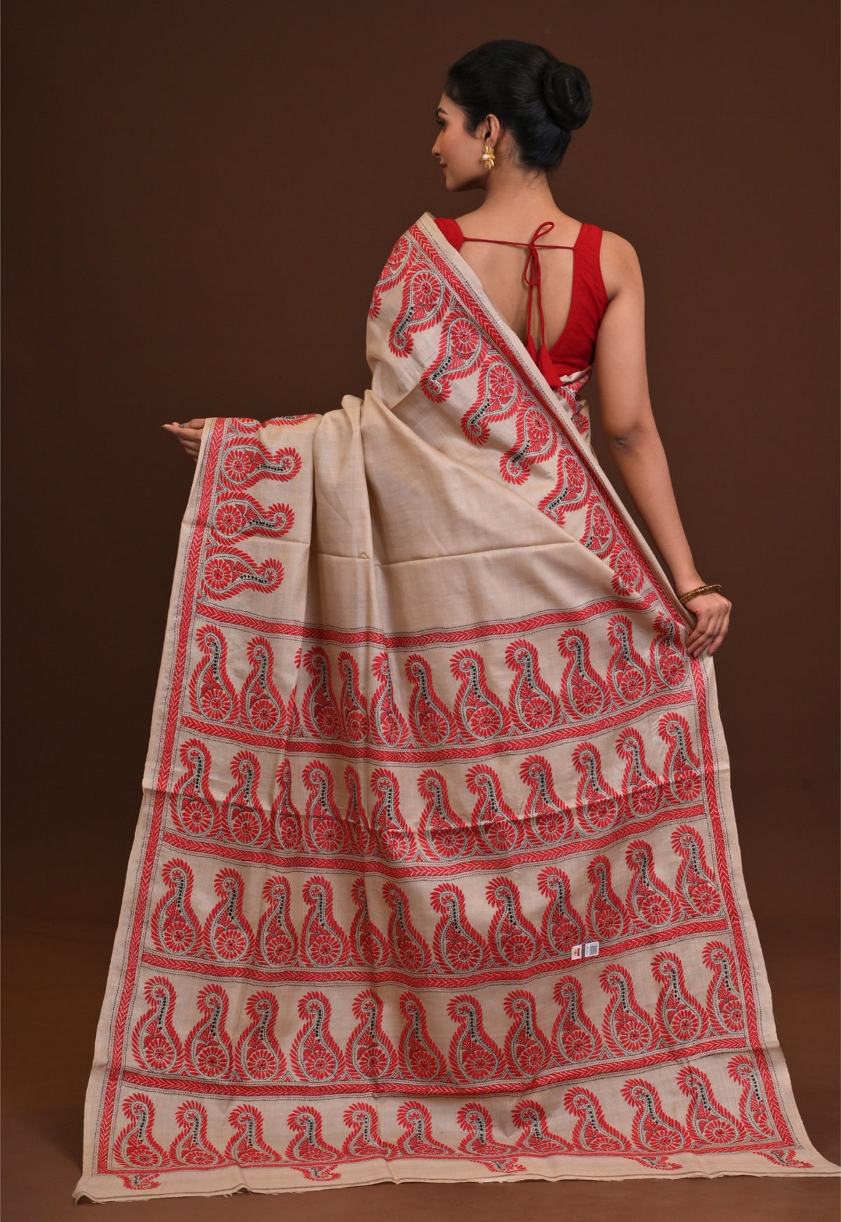 Pure Silk Kantha Saree