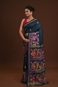 Blended Silk Kantha Saree