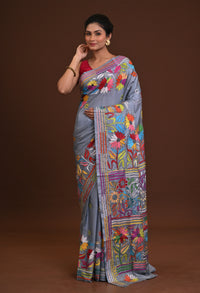 Blended Silk Kantha Saree