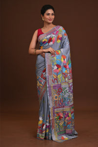 Blended Silk Kantha Saree
