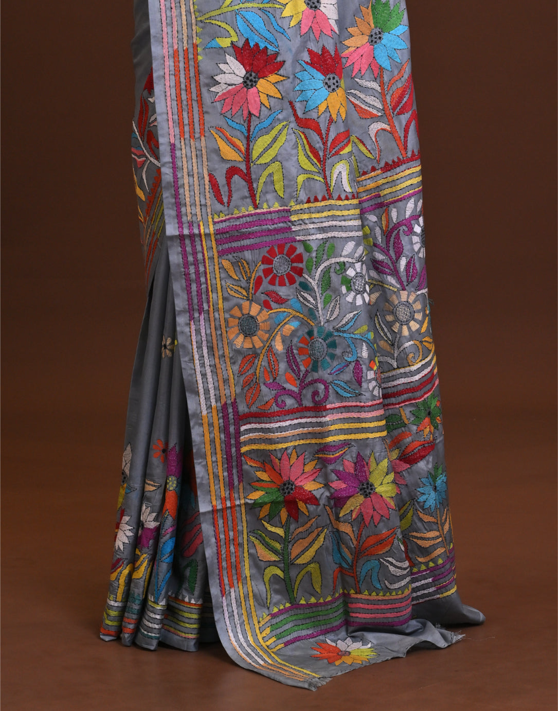 Blended Silk Kantha Saree