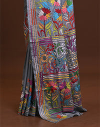 Blended Silk Kantha Saree