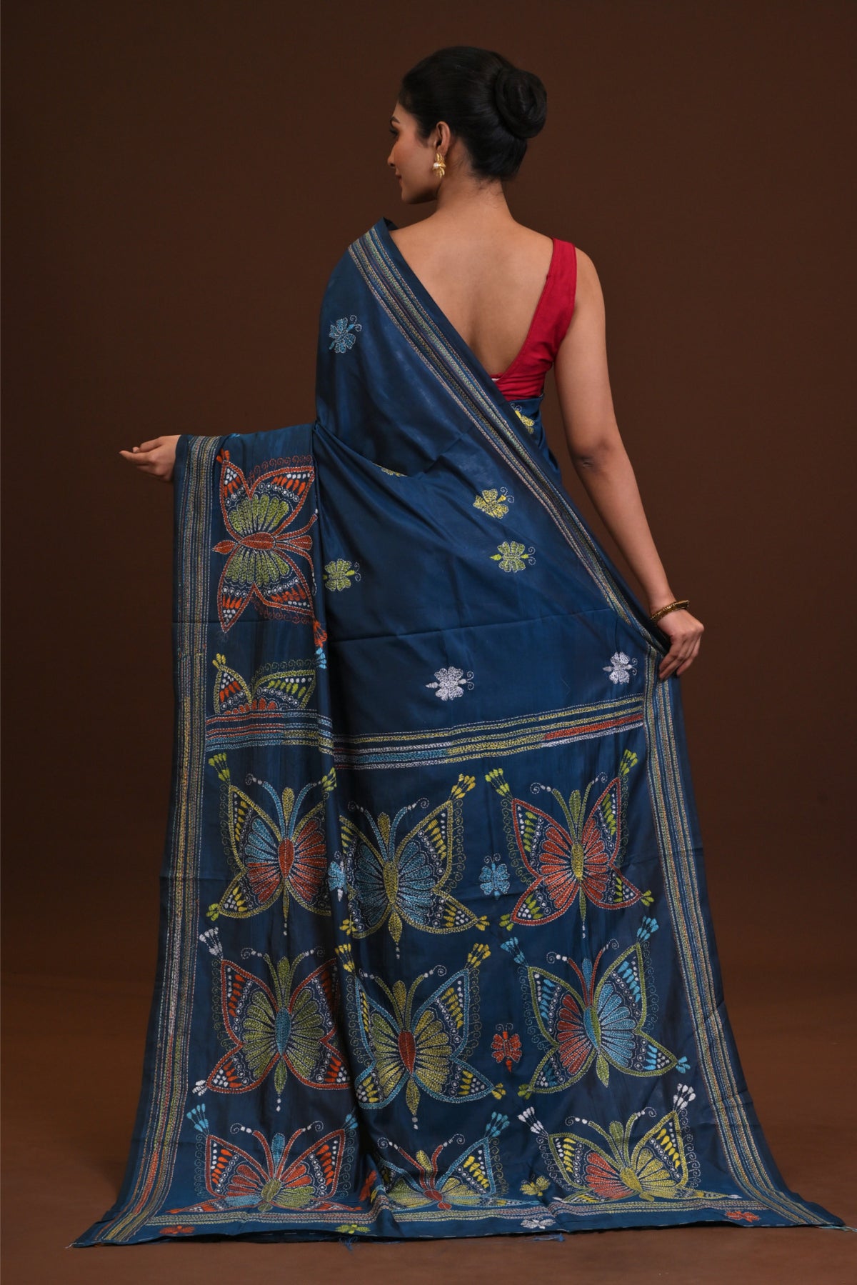 Blended Silk Kantha Saree