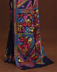 Blended Silk Kantha Saree