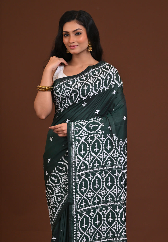 Blended Silk Kantha Saree