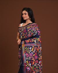 Blended Silk Kantha Saree