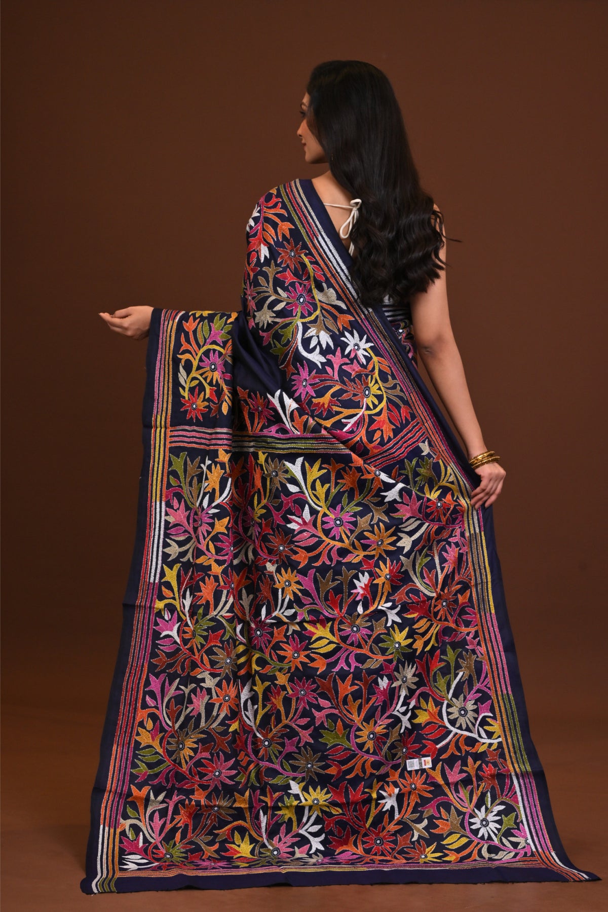 Blended Silk Kantha Saree