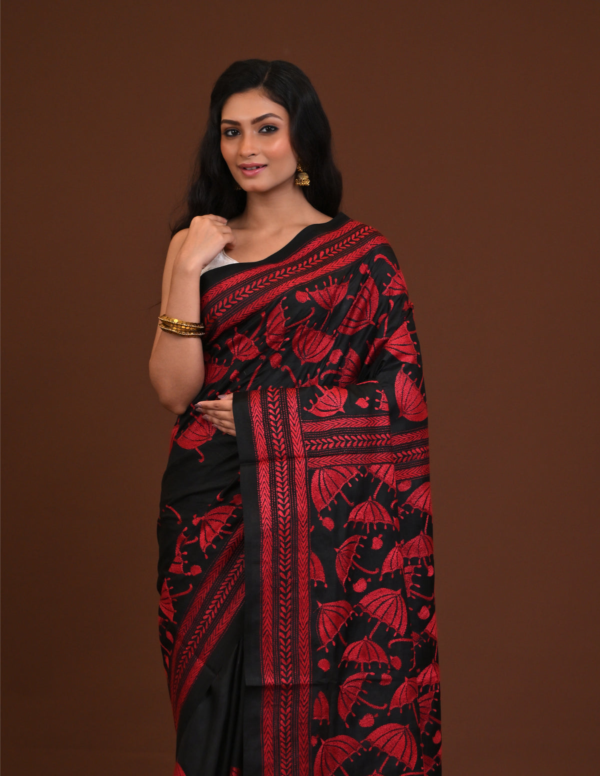Pure Silk Kantha Saree