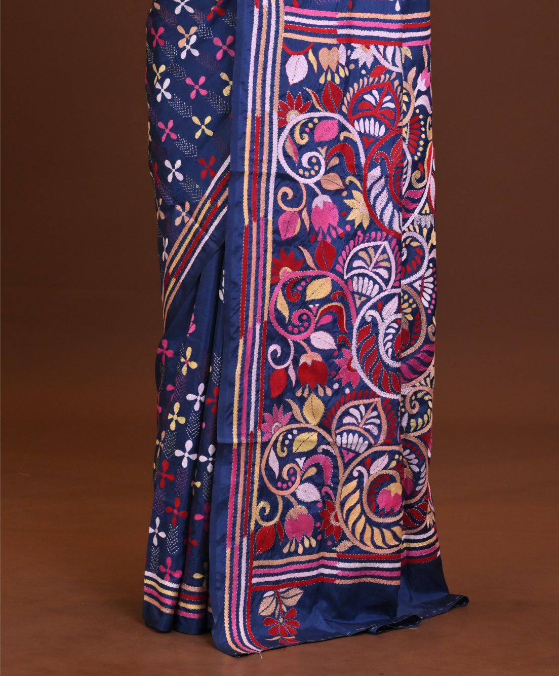 Blended Silk Kantha Saree