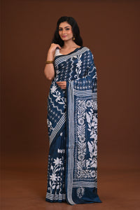 Blended Silk Kantha Saree
