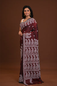 Blended Silk Kantha Saree