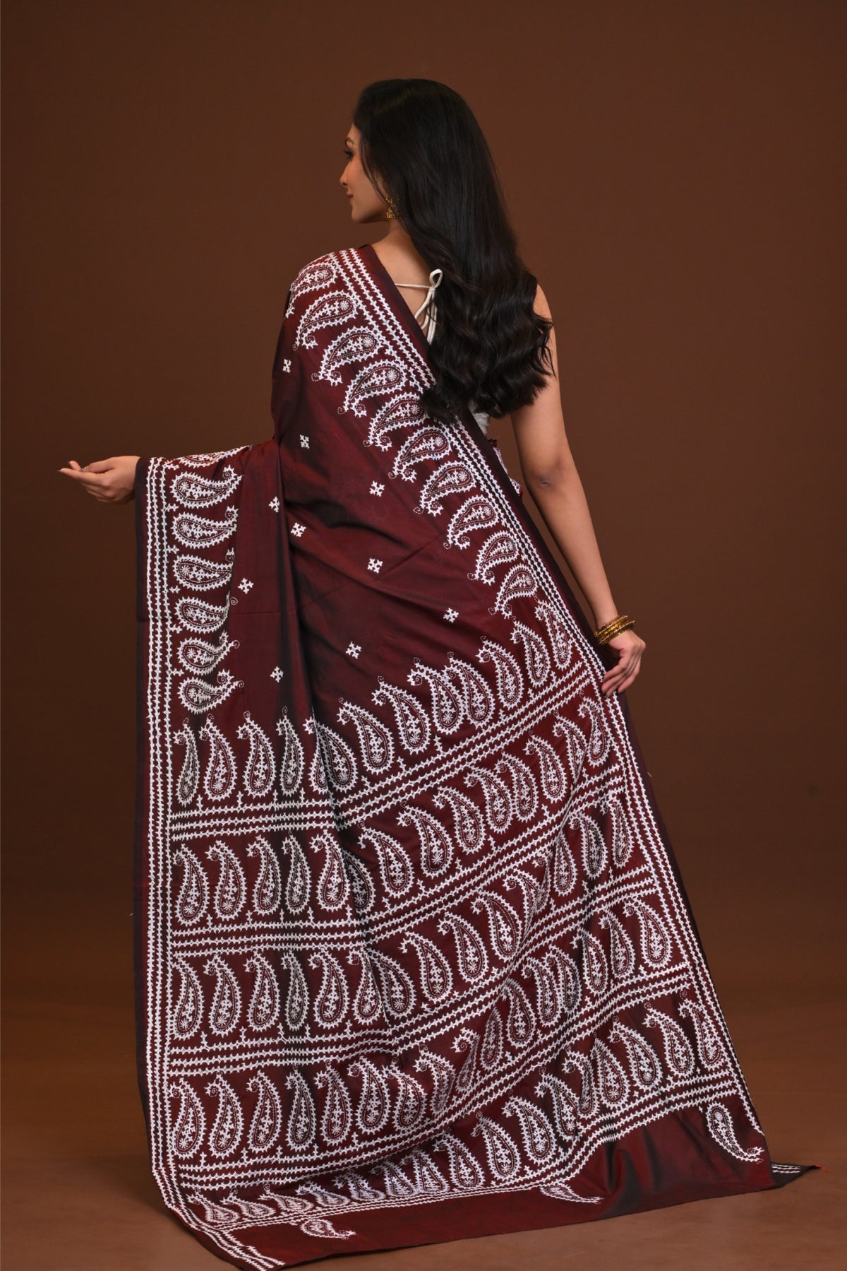 Blended Silk Kantha Saree