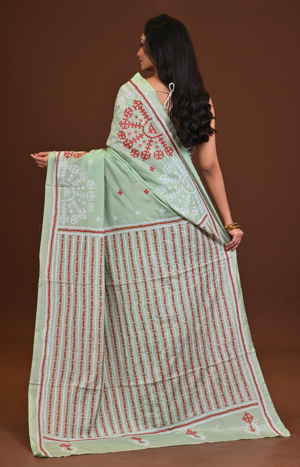 Blended Silk Kantha Saree