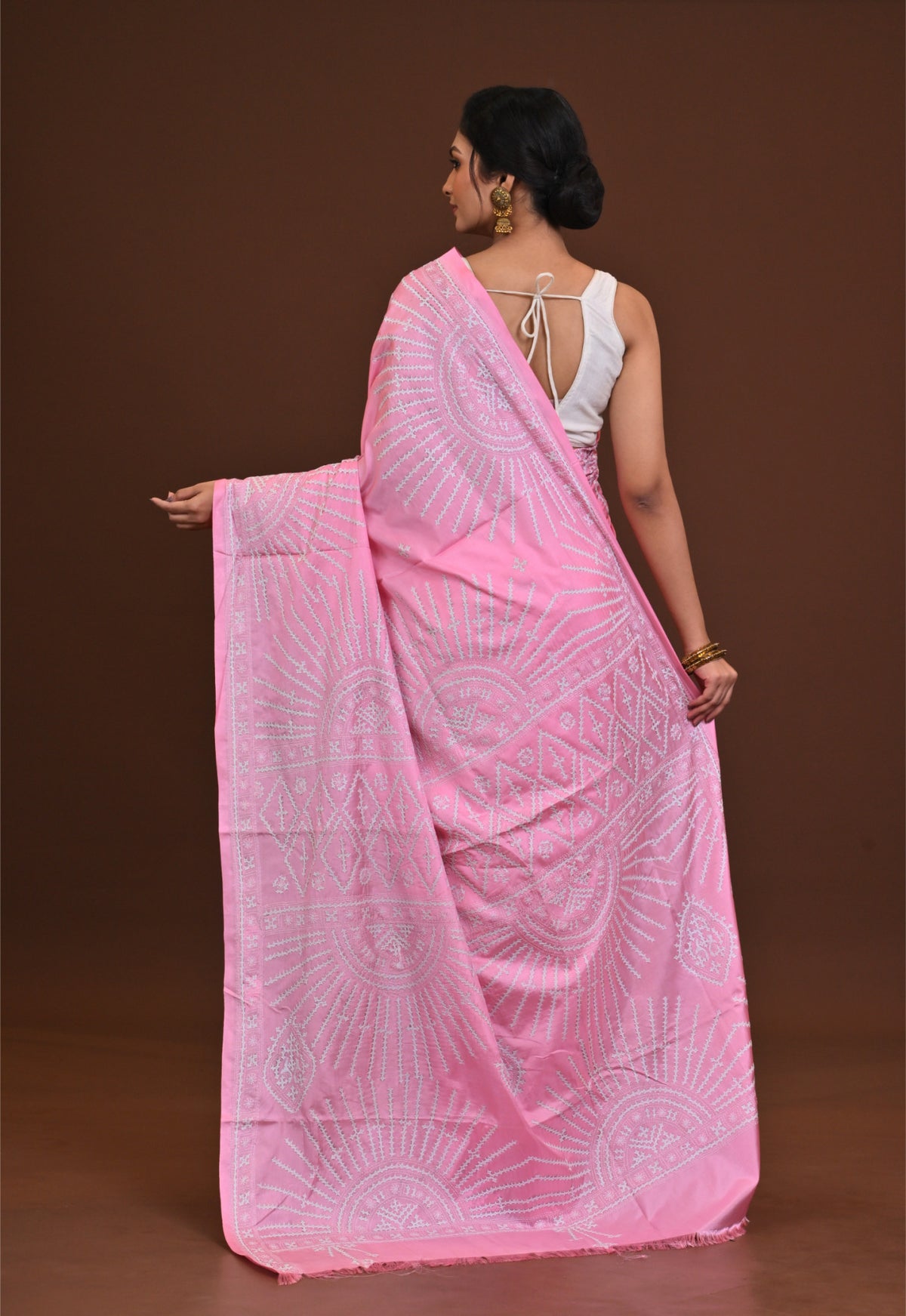 Blended Silk Kantha Saree