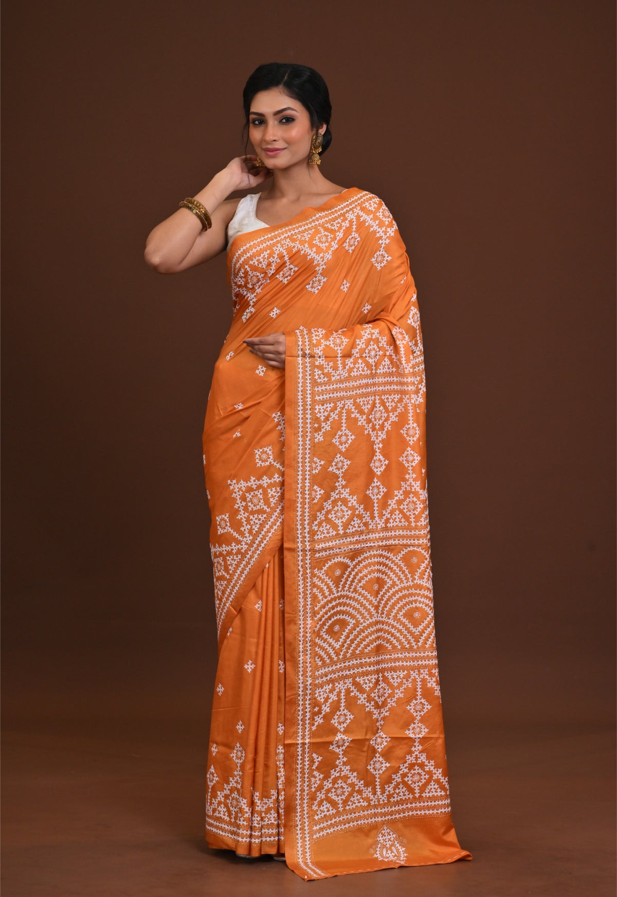 Blended Silk Kantha Saree