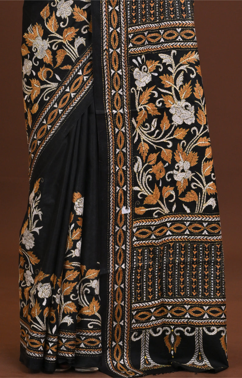Pure Silk Kantha Saree