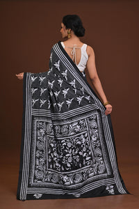 Blended Silk Kantha Saree