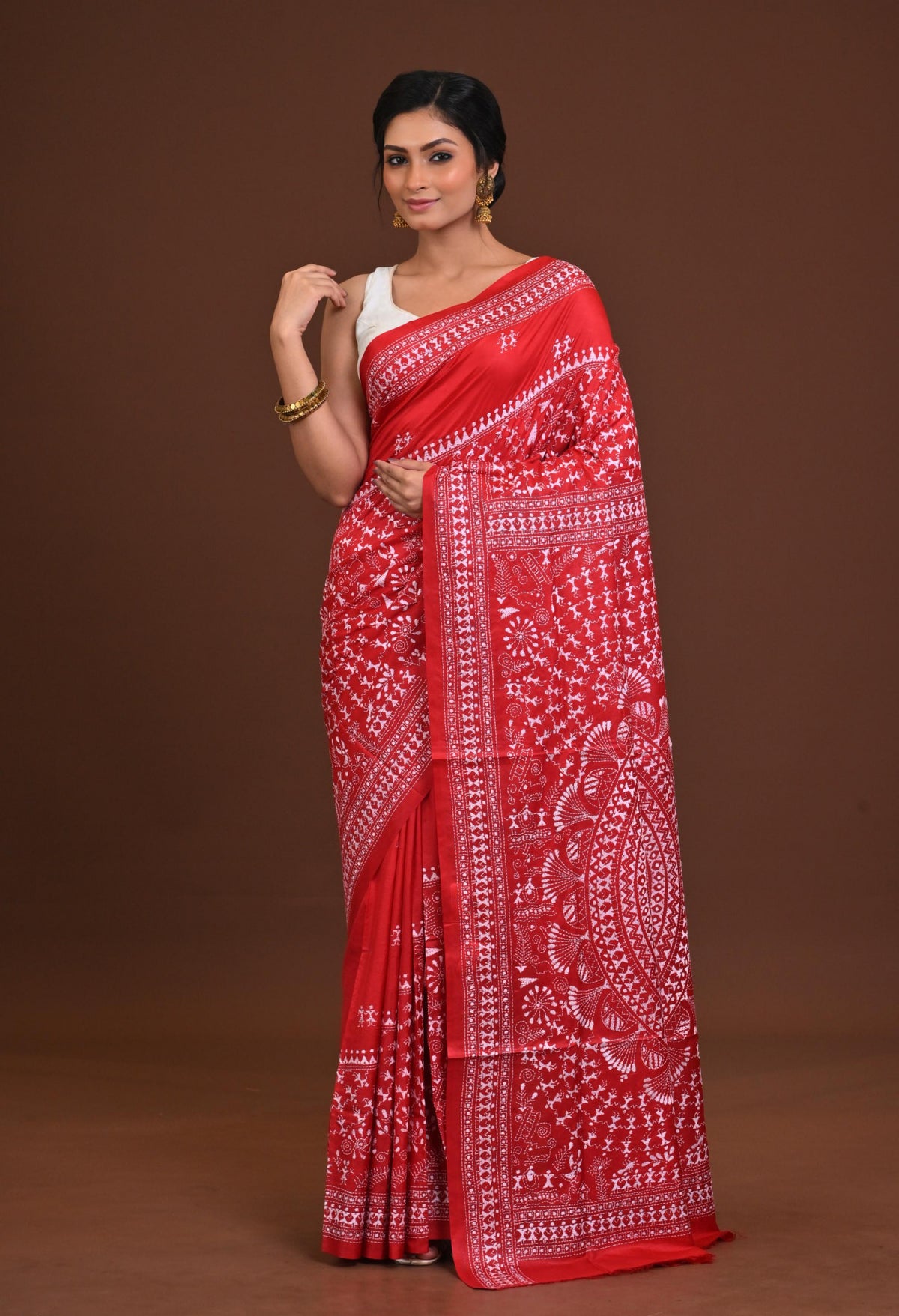 Pure Silk Kantha Saree