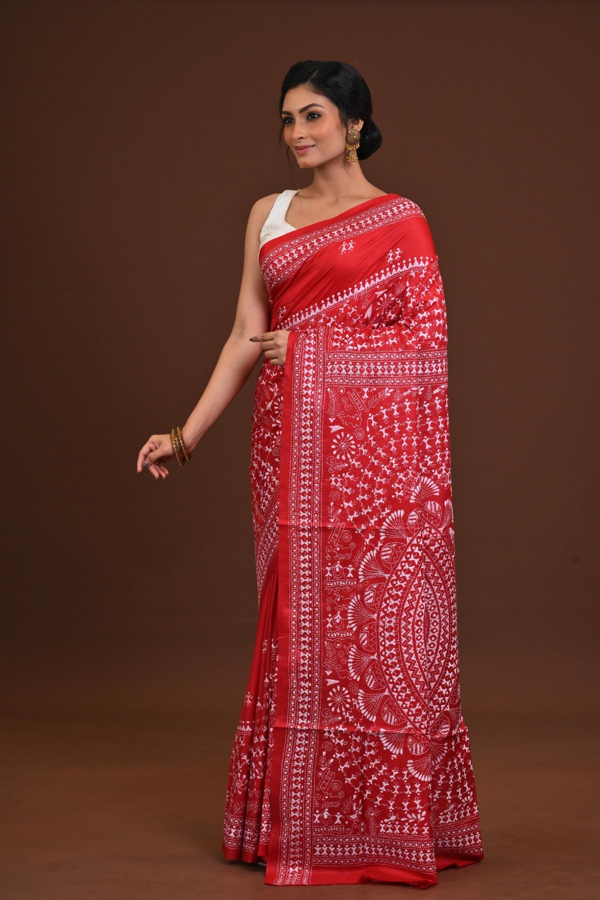 Pure Silk Kantha Saree