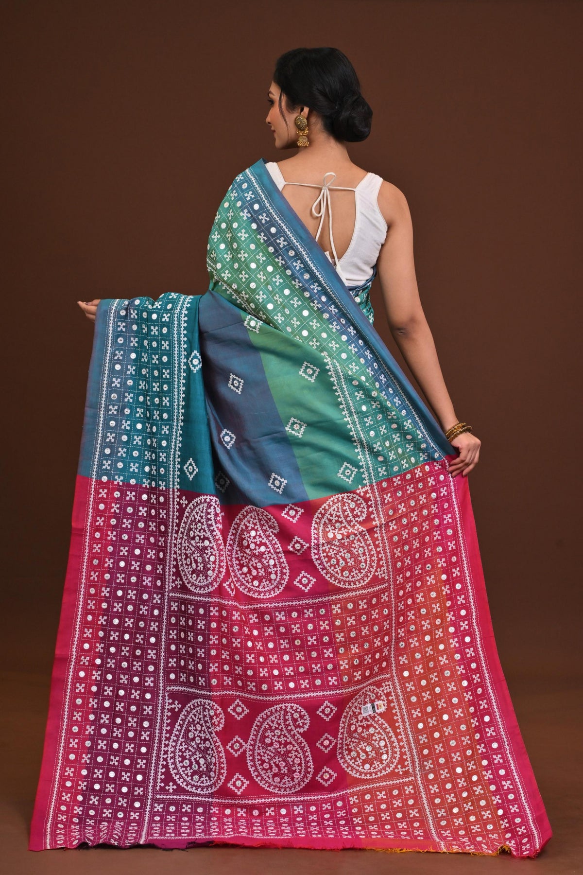 Pure Silk Kantha Saree