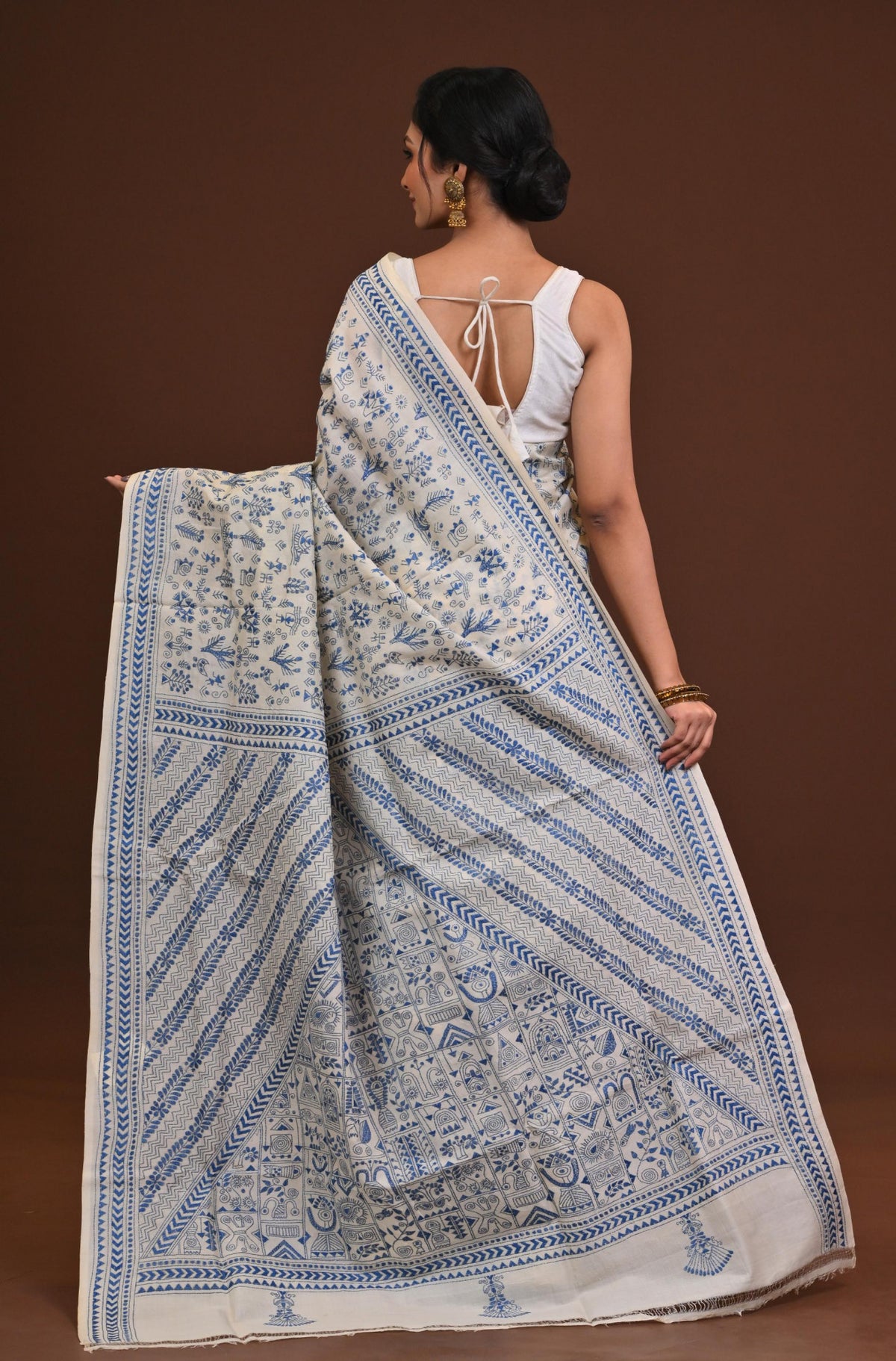 Pure Silk Kantha Saree