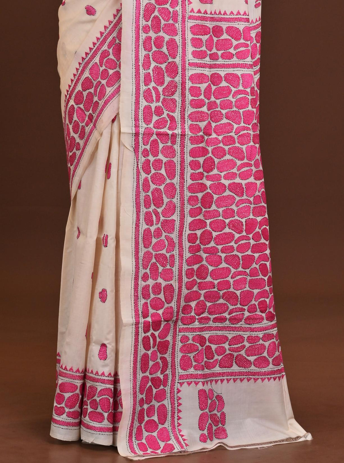 Pure Silk Kantha Saree