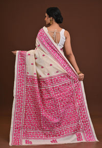 Pure Silk Kantha Saree