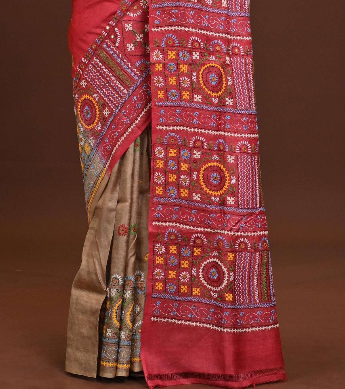 Tussar Dye Lambani Saree