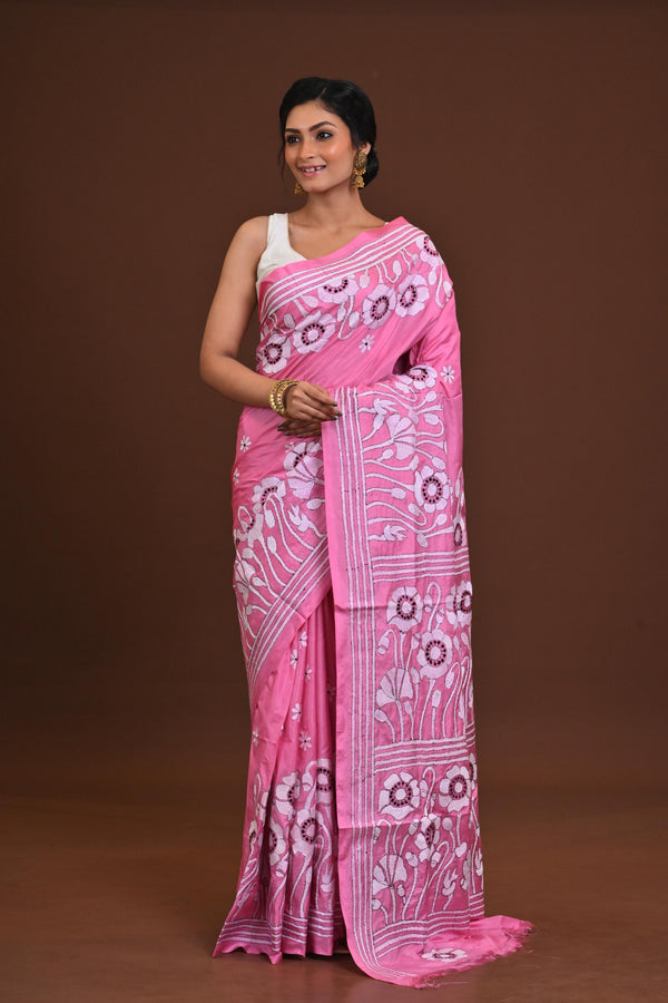 Blended Silk Kantha Saree