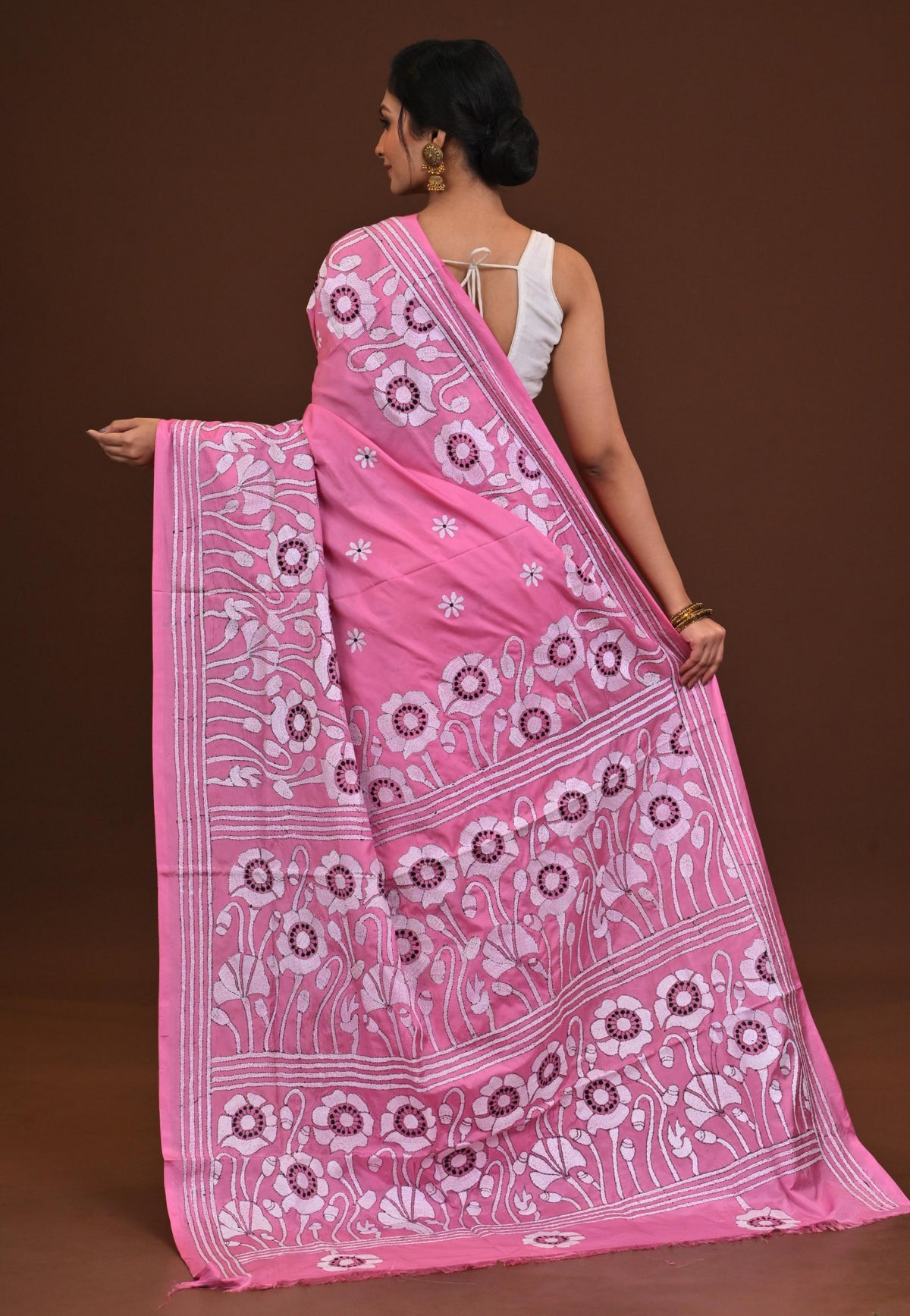 Blended Silk Kantha Saree