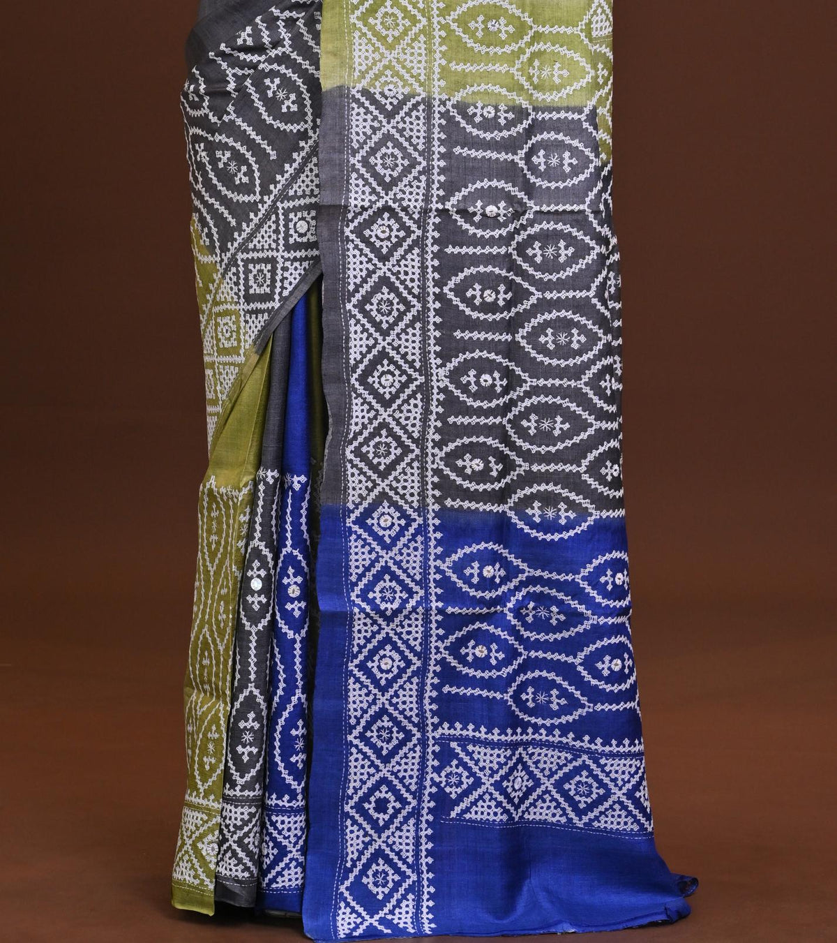 Pure Silk Kantha Saree