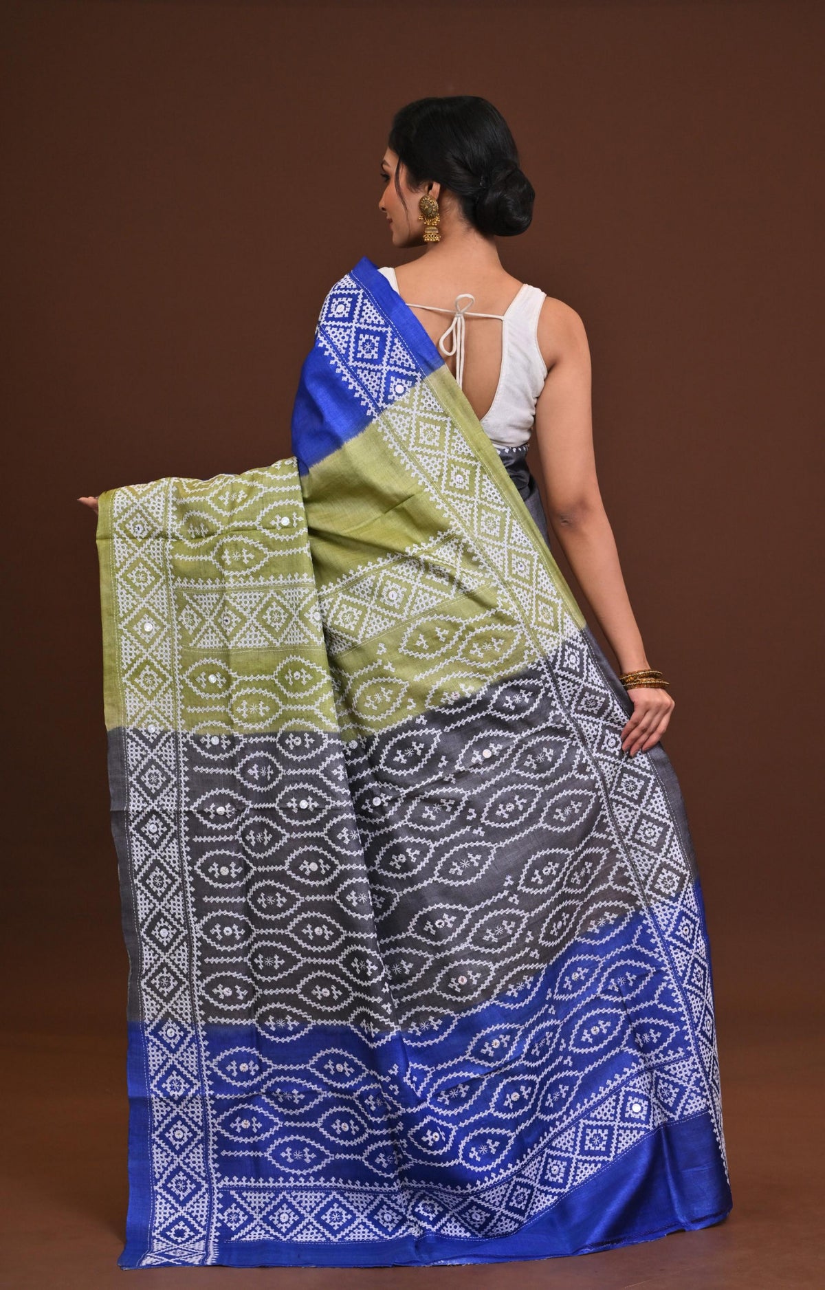 Pure Silk Kantha Saree