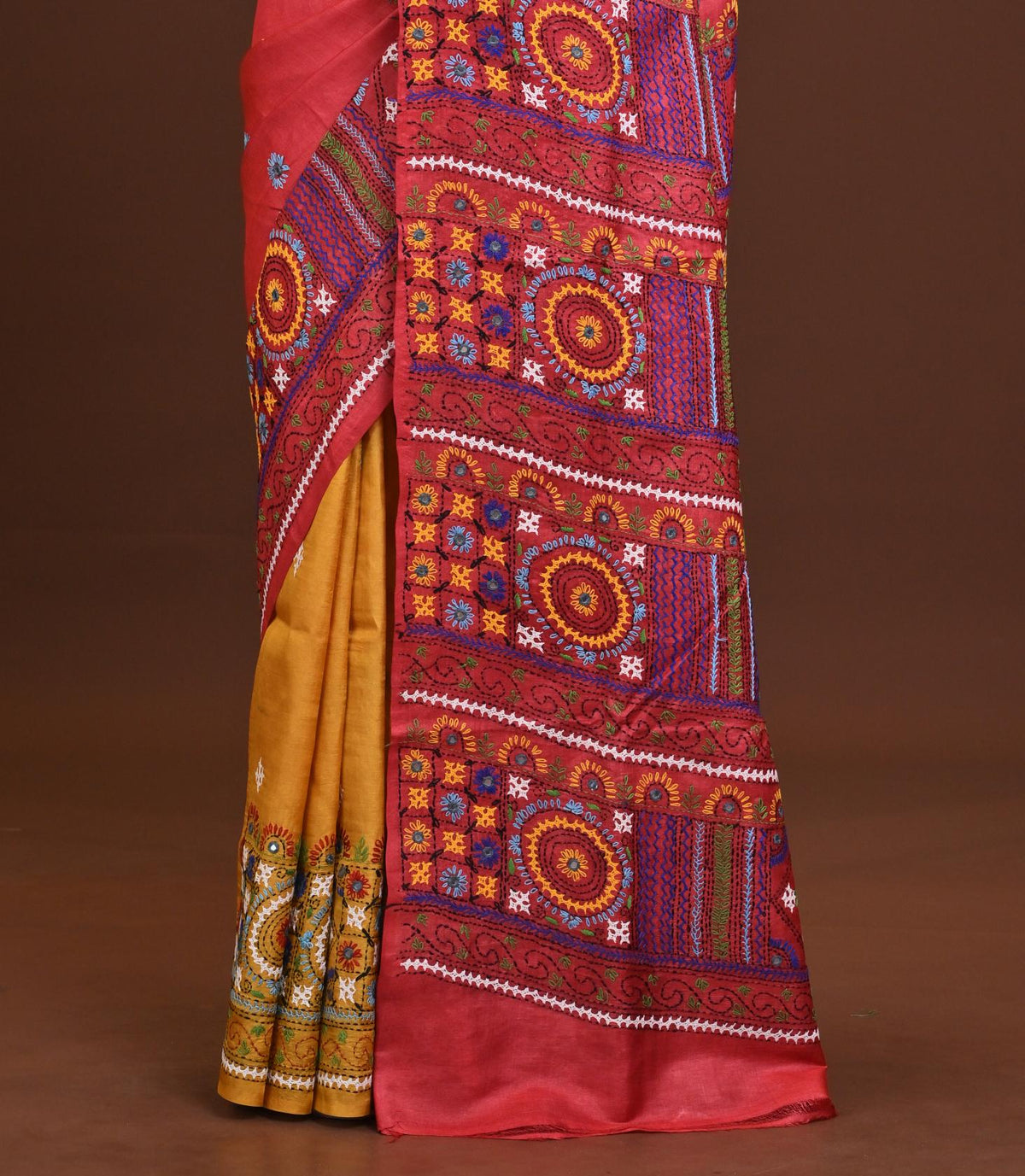 Tussar Dye Lambani Saree