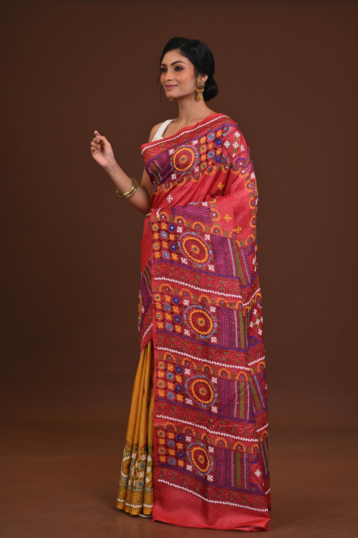 Tussar Dye Lambani Saree