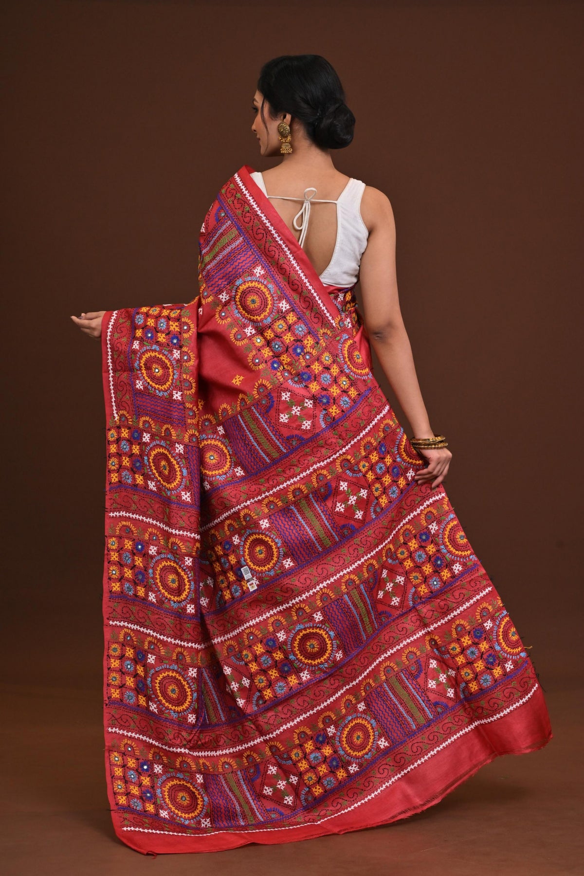 Tussar Dye Lambani Saree