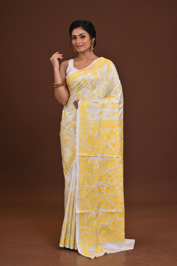 Blended Silk Kantha Saree