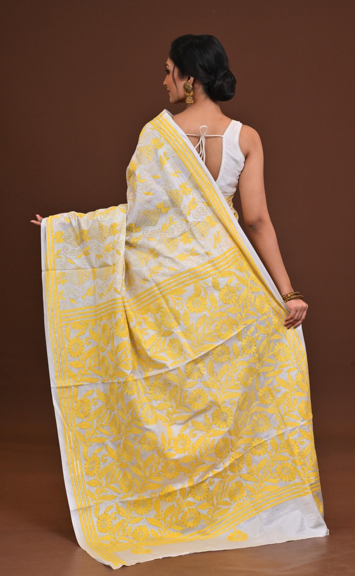Blended Silk Kantha Saree