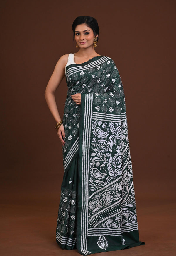 Blended Silk Kantha Saree