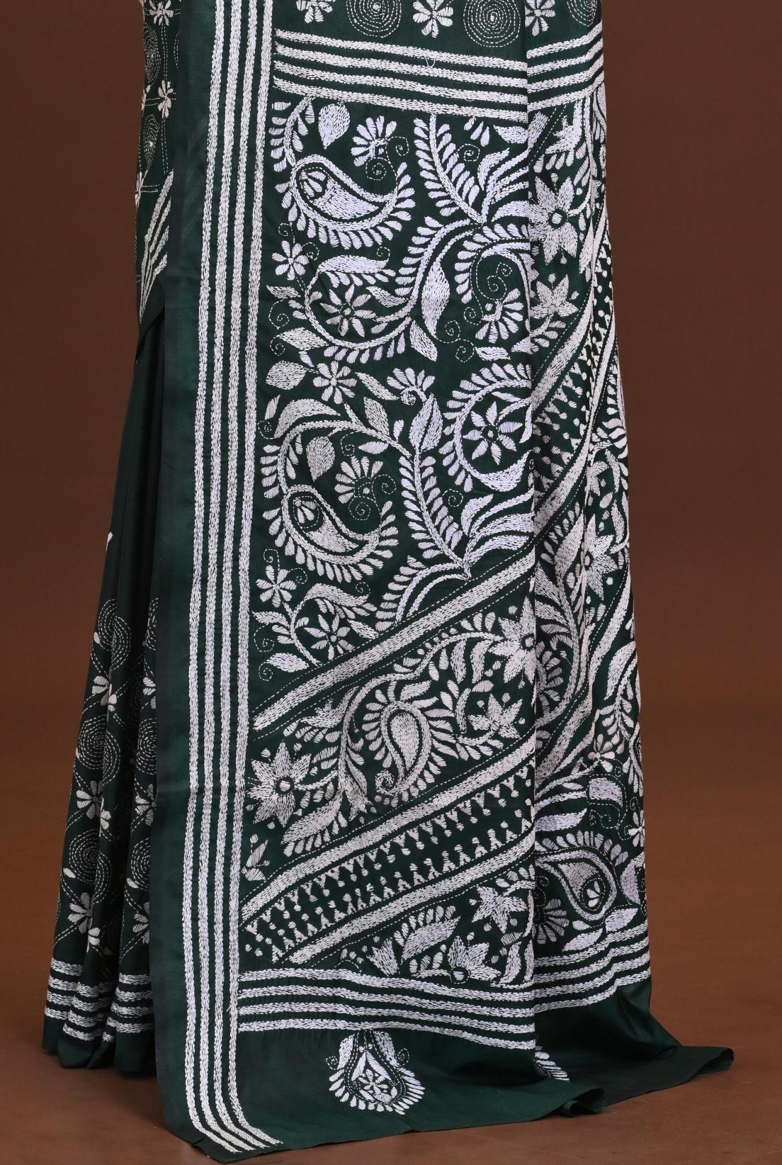 Blended Silk Kantha Saree