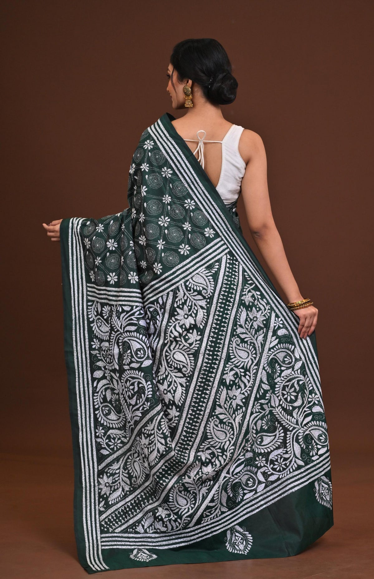 Blended Silk Kantha Saree