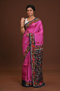 Tussar Dye Parsi Saree
