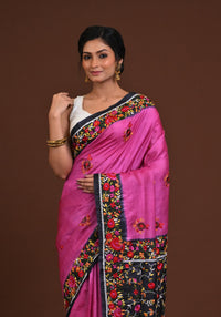 Tussar Dye Parsi Saree