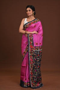 Tussar Dye Parsi Saree