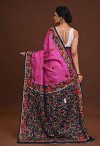 Tussar Dye Parsi Saree